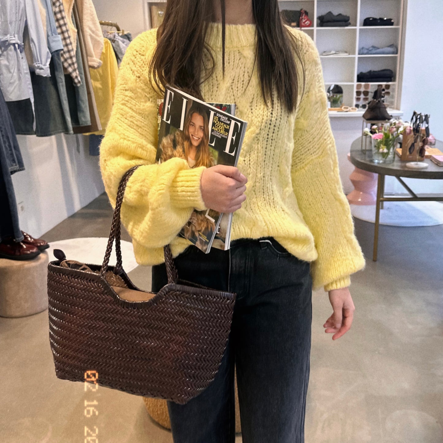 Joy, le pull tressé
