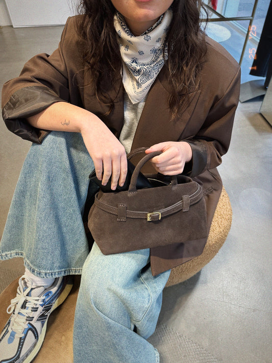 Anna, le blazer chocolat