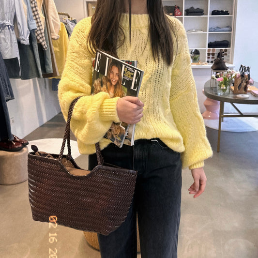 Joy, le pull tressé